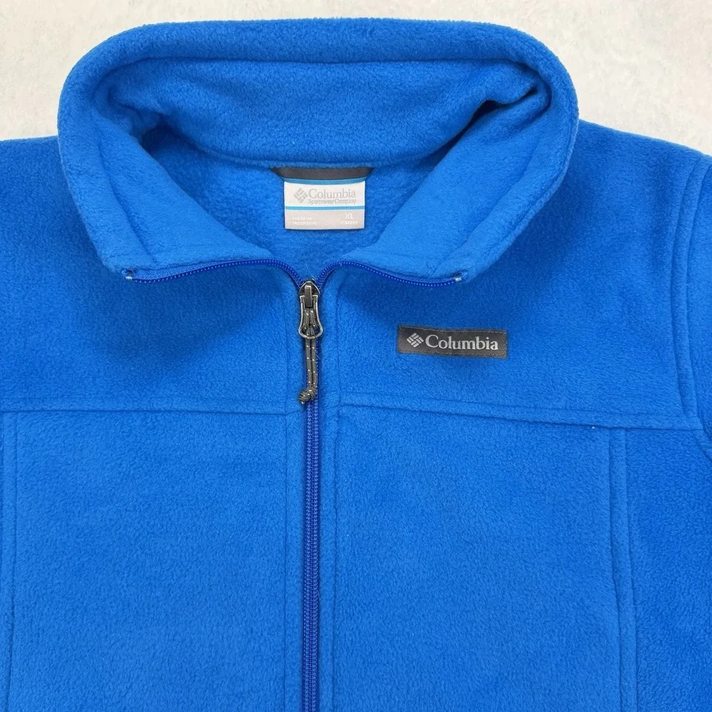 COLUMBIA Big Boys Steen's Mountain II Fleece Size XL Blue Jacket Retail $45